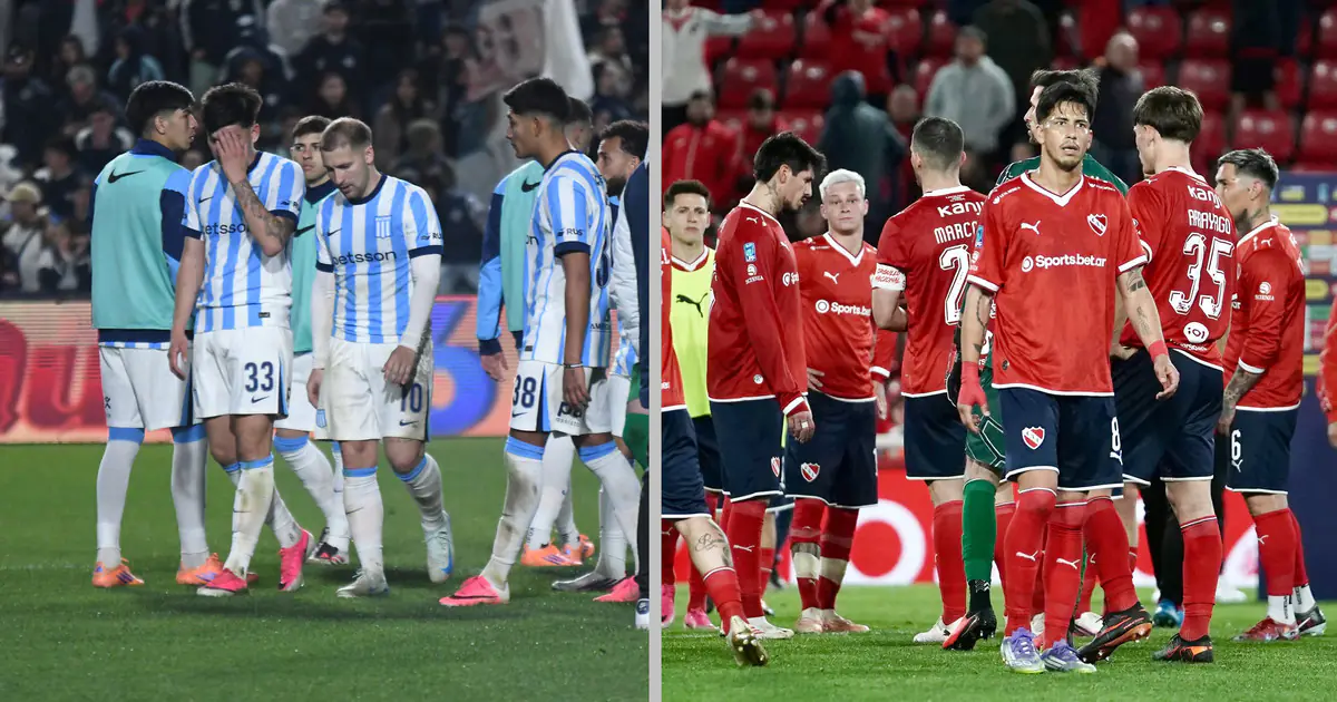 Clásico de Avellaneda al límite: Racing e Independiente juegan un duelo de alto voltaje donde el margen de error es cero