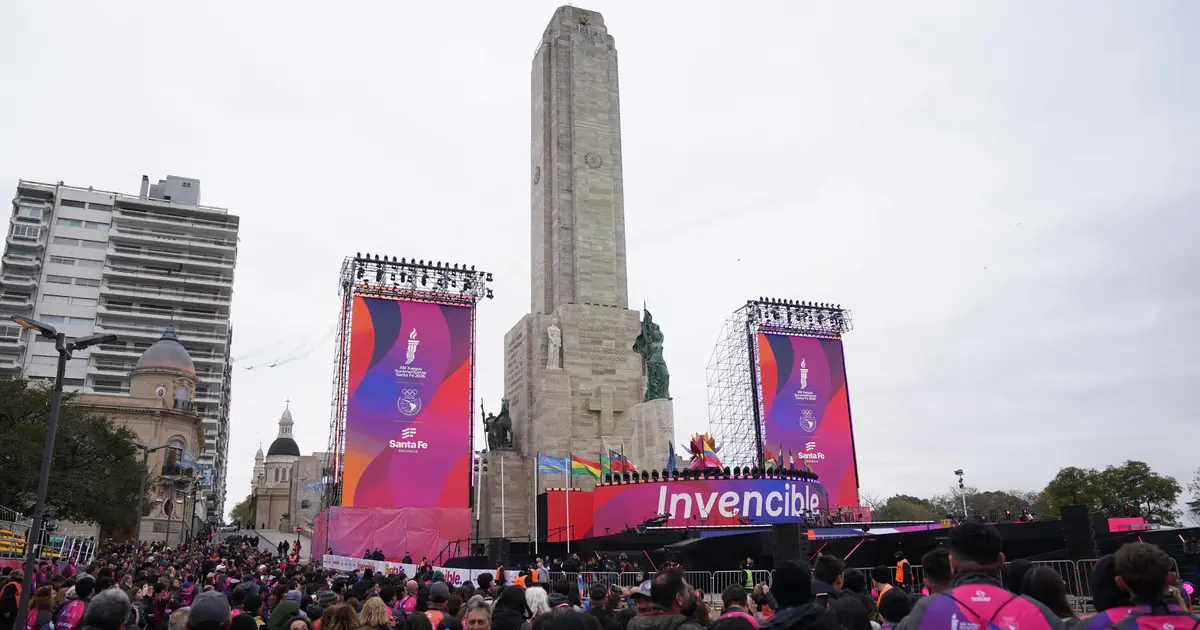 ¡Se enciende la ilusión! Rosario vibró con la gran apertura de los Juegos Suramericanos Santa Fe 2026