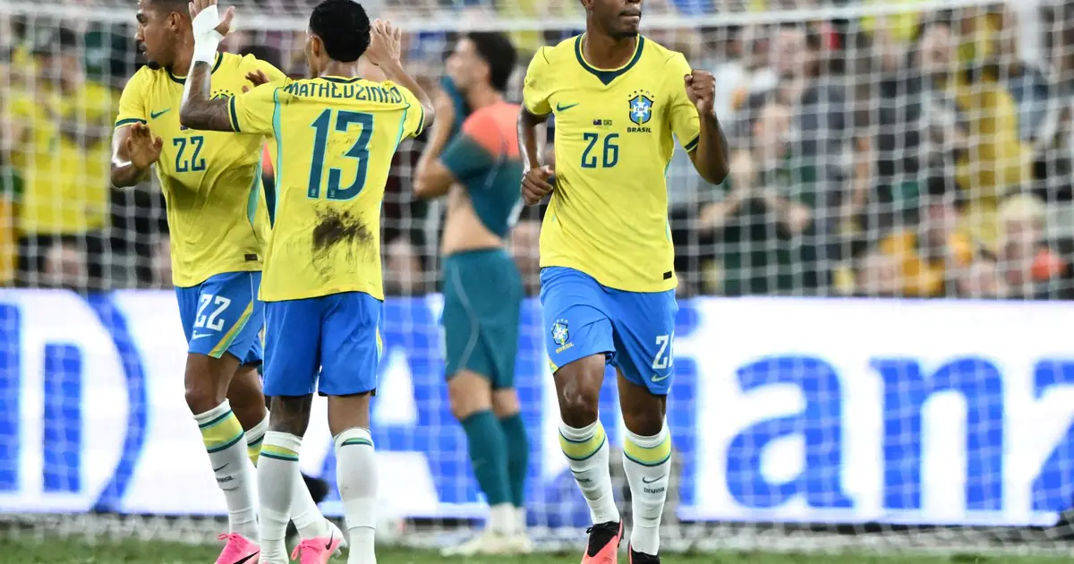 ¡Zafó sobre la hora! El Brasil de Ancelotti rescató un empate agónico ante Australia en el minuto 95
