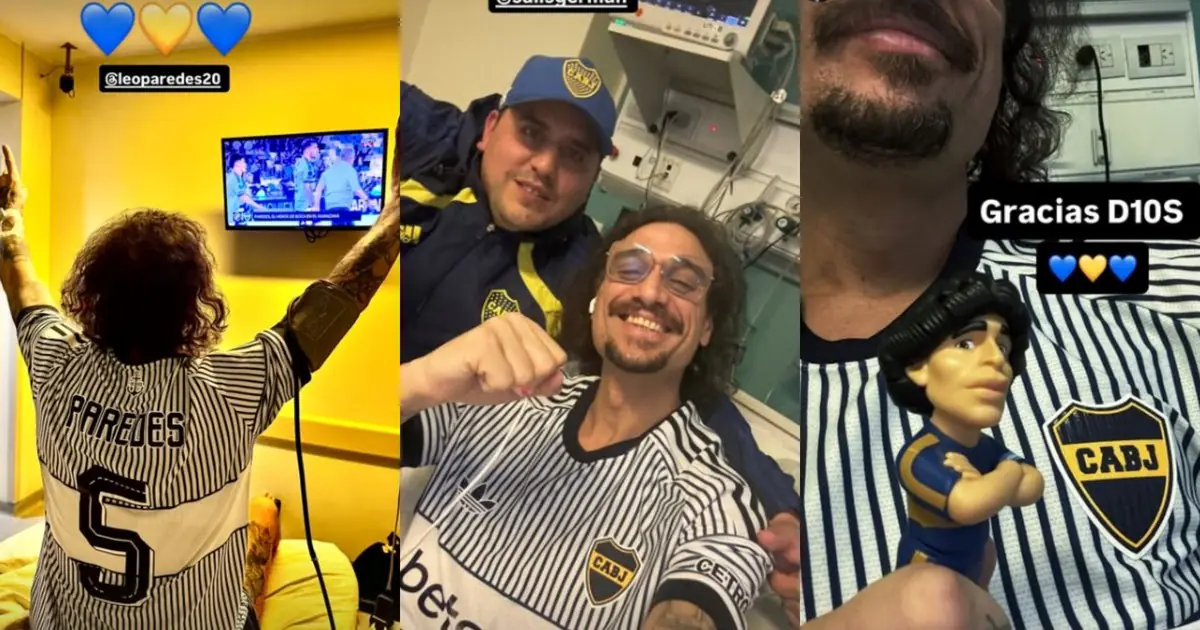 Corazón xeneize: Daniel Osvaldo celebró la clasificación de Boca a la final desde la clínica