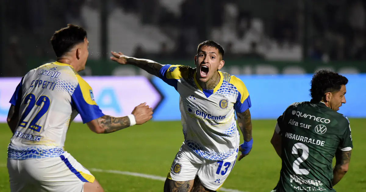 Central manda en la anual: festejó ante Sarmiento, trepó a la cima y le metió presión a Boca