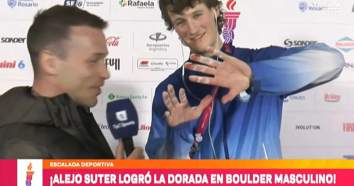 ¡Épica y oro! Alejo Suter se consagró en escalada con los dedos ensangrentados y sacó boleto a Lima 2027