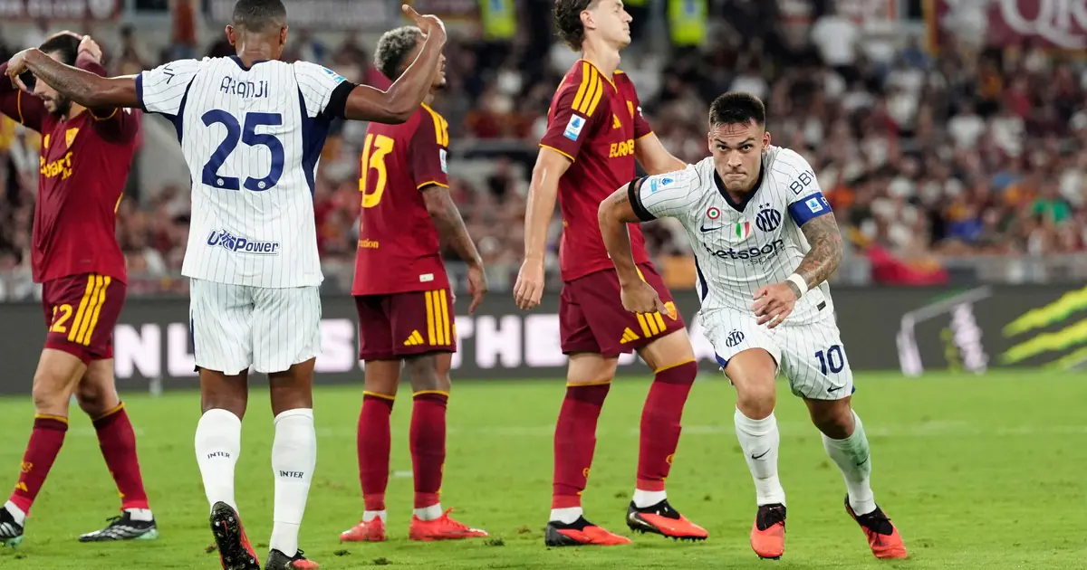 ¡De la mano del Toro! Doblete salvador de Lautaro Martínez para el Inter ante la Roma de Dybala