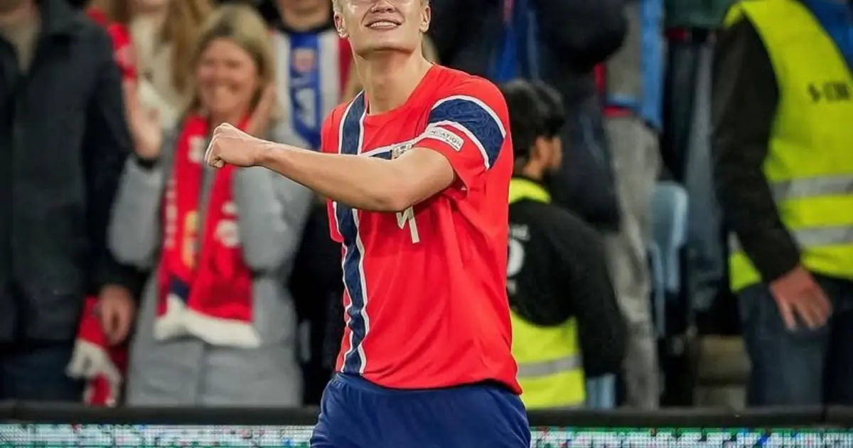 ¡Una bestia imparable! Doblete de Haaland para hacer historia con Noruega