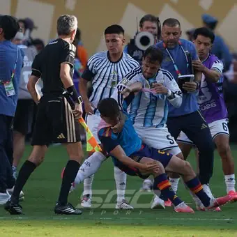 La brutal pelea entre Leandro Paredes y Gavi que empañó el final de la Copa del Mundo