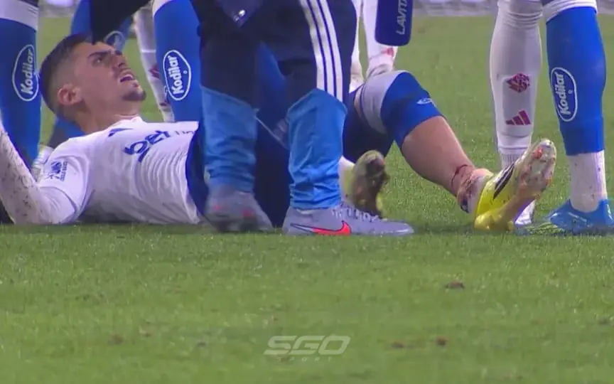 IMÁGENES SENSIBLES: la impactante lesión que sufrió un futbolista en Brasil