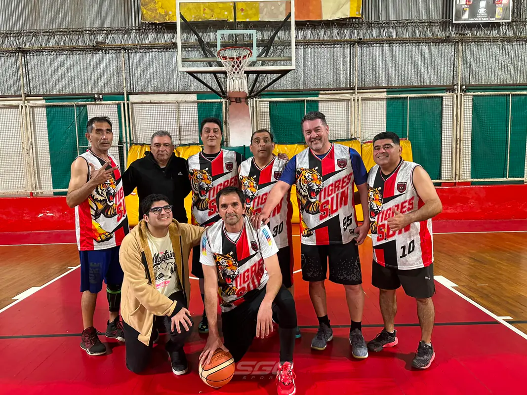 Liga Santiagueña de Maxibásquet: Tigres Sun festejó en la categoría +48