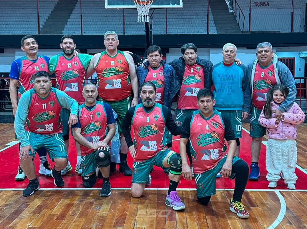 Liga de Maxibásquet: Villa Mercedes festejó en la categoría +48