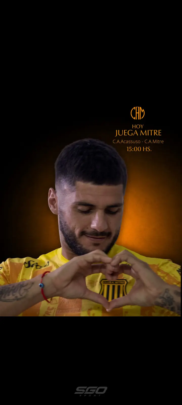 Formaciones del club Atlético Mitre y del club Atlético Acassuso