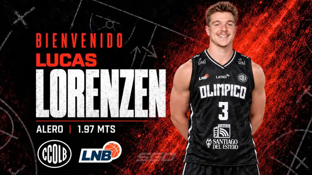 Olímpico de La Banda suma jerarquía internacional: Lucas Lorenzen es el nuevo refuerzo del Negro